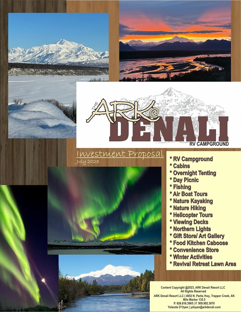 Investment Opportunity NEW Private RV Resort Property in Denali State